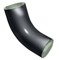 Колено 60⁰, 90 мм, 7024 графитовый серый