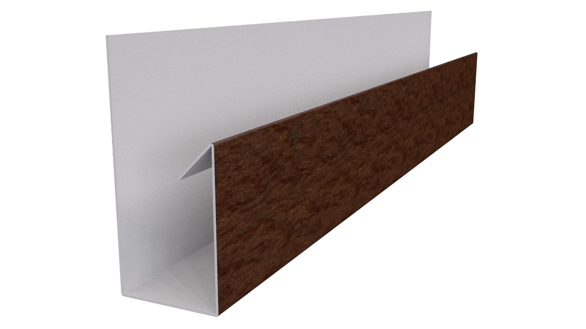 Планка П-образная 30x20x2000 мм, Античный дуб 3D