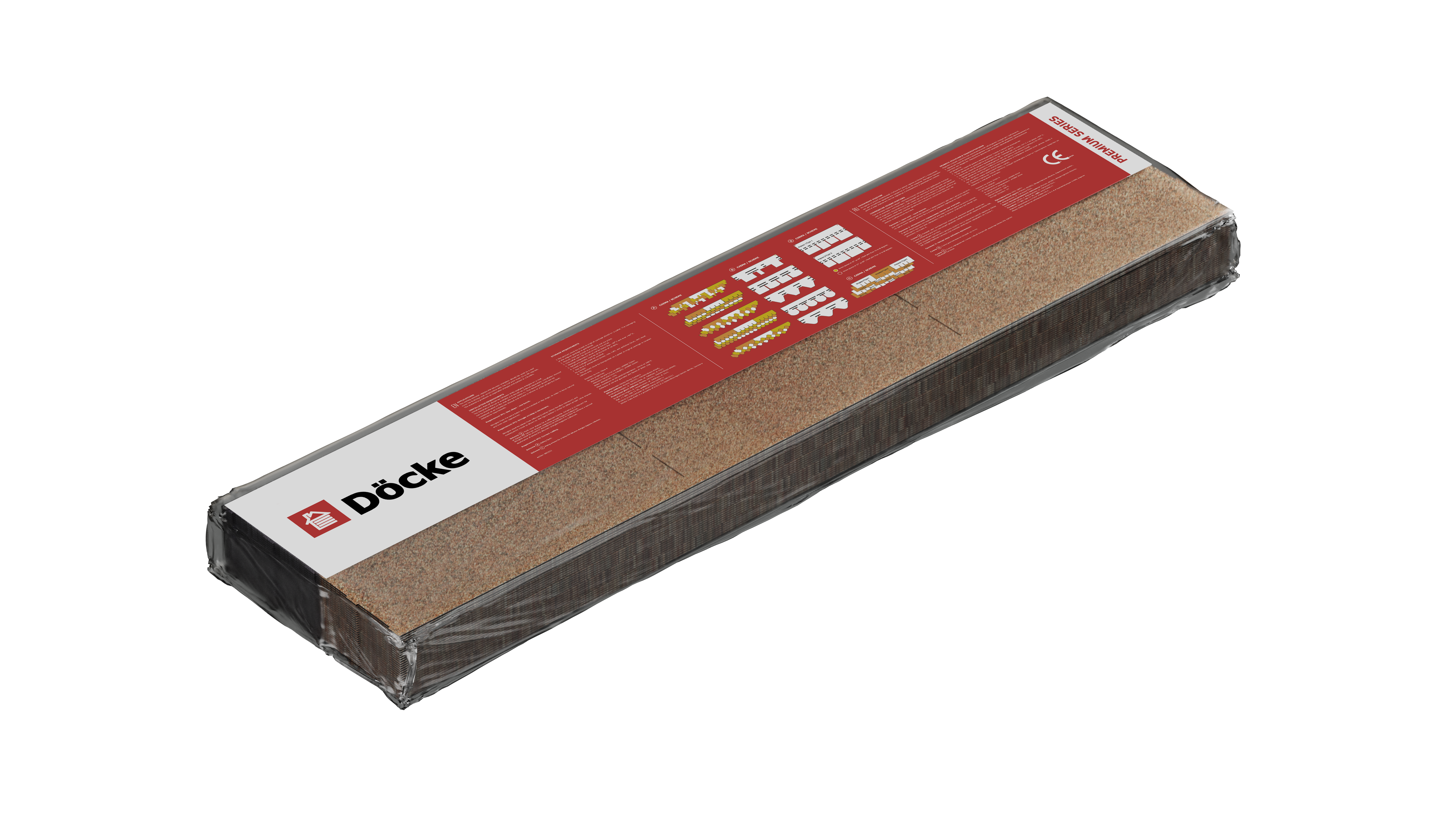 Коньково-карнизная черепица Döcke PIE Premium, 11 пог.м, Ежевика