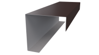 Декоративная накладка угловая 20x60x60x20 мм, 8017 шоколадно-коричневый PUR Pruf