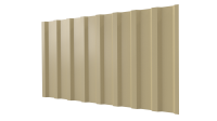 Профнастил С20B 1150/1100x0,4 мм эконом, 1014 слоновая кость глянцевый