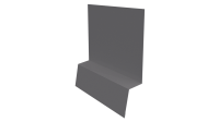 Планка стартовая фальц 135x30x55 мм, 7004 сигнальный серый глянцевый