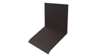 Планка примыкания верхняя к стене фальц 150x130x20 мм, 8017 шоколадно-коричневый стальной бархат