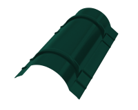 Конёк круглый R110x2000 мм, 6005 зеленый мох матовый