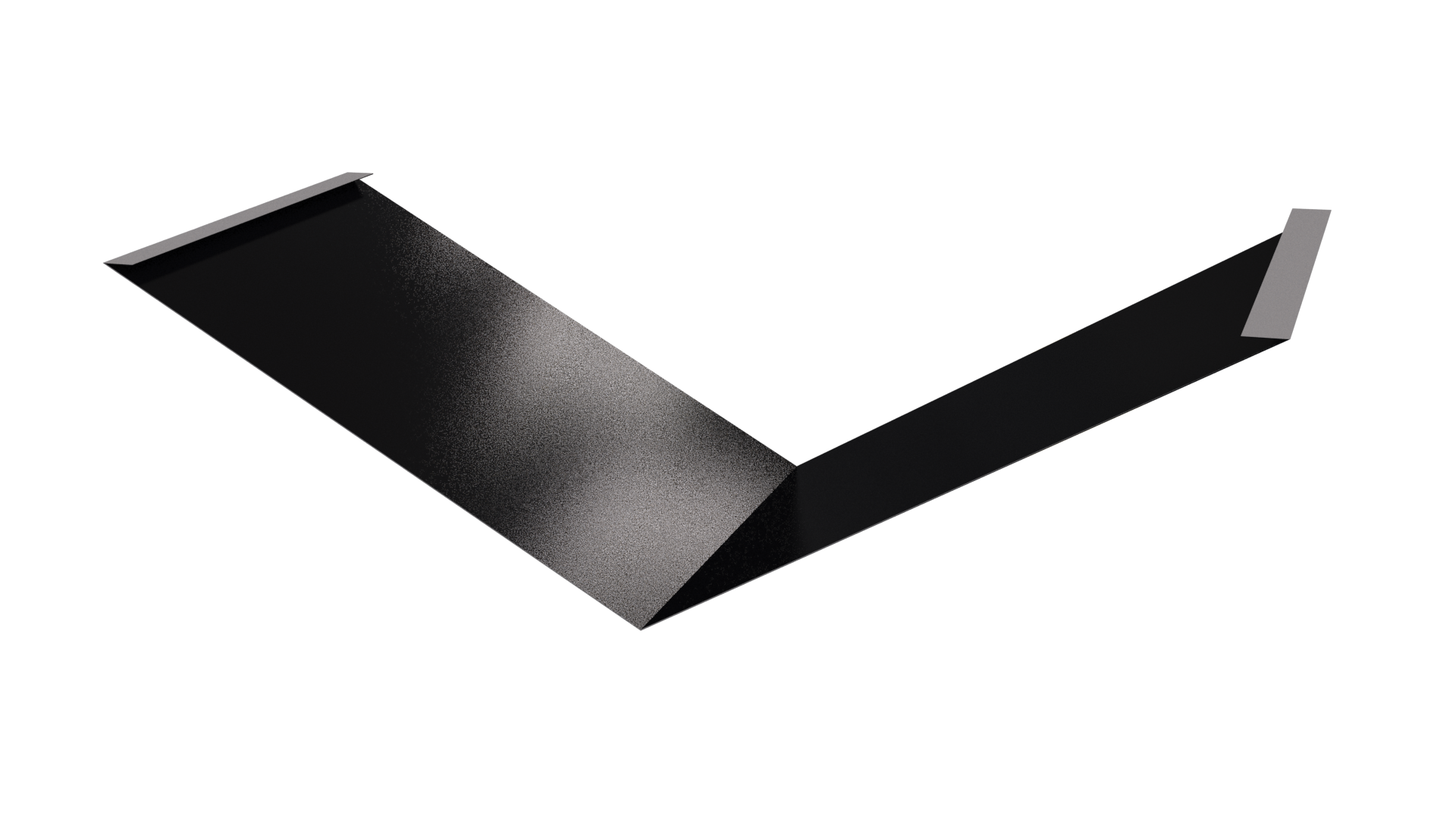 Планка ендовы нижняя 298x298x2000 мм, 9005 черный янтарь глянцевый