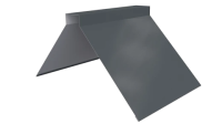 Конек фигурный 190x190x2000 мм, 7011 железно-серый глянцевый