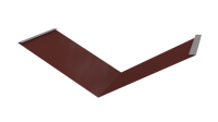 Планка ендовы нижняя 298x298x2000 мм, 3009 оксид красный глянцевый