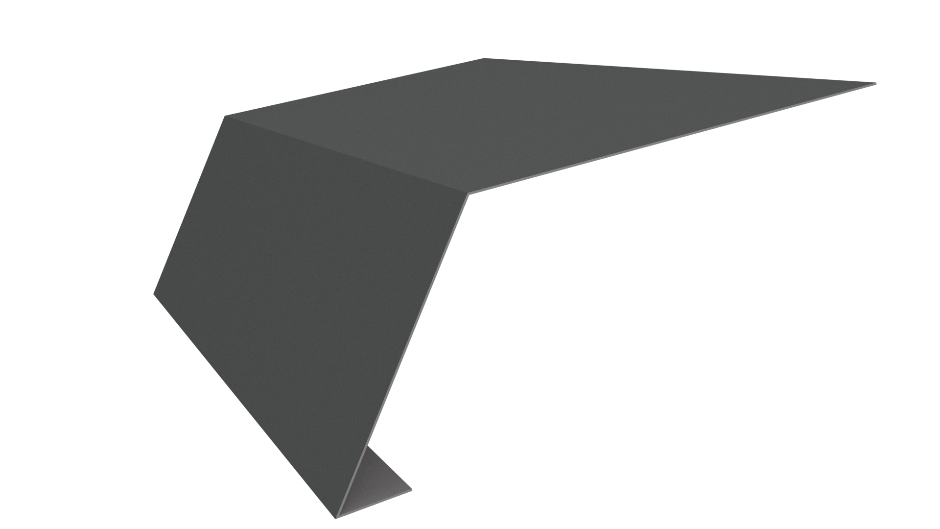 Планка карнизная 100x65x2000 мм, 7005 мышино-серый глянцевый