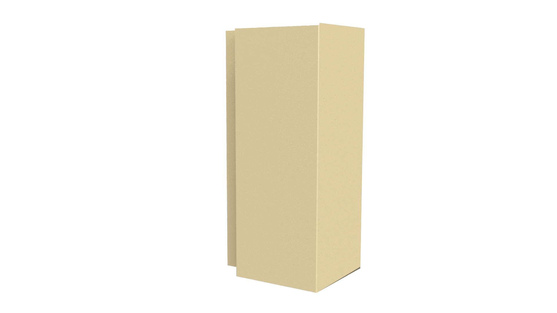 Планка угла наружного сложная 75x75x2000 мм, 1014 слоновая кость глянцевый