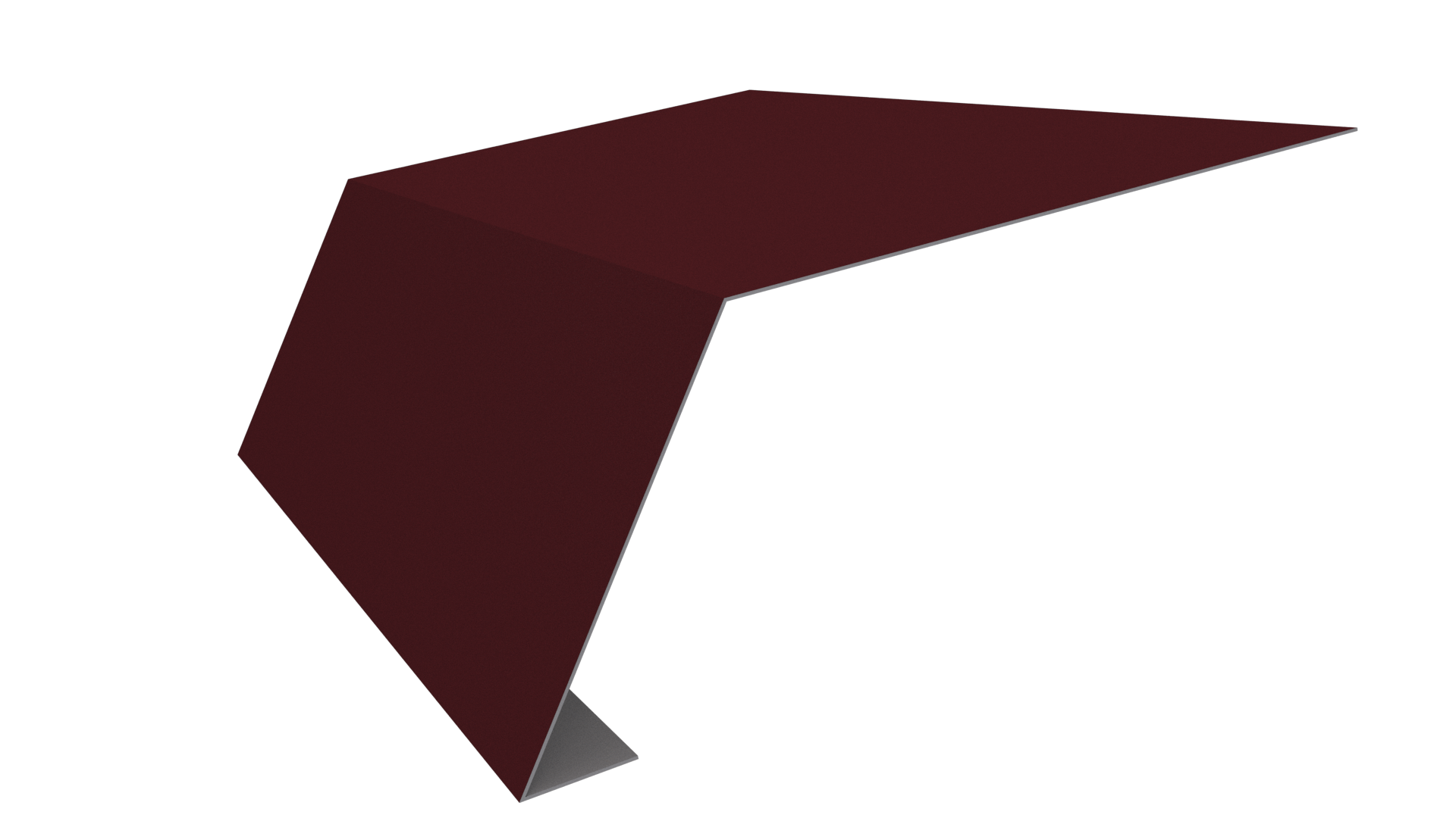 Планка карнизная 100x65x2000 мм, 3005 винно-красный глянцевый