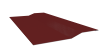 Планка крепёжная фальц 50x17x29 мм, 3011 коричнево-красный глянцевый