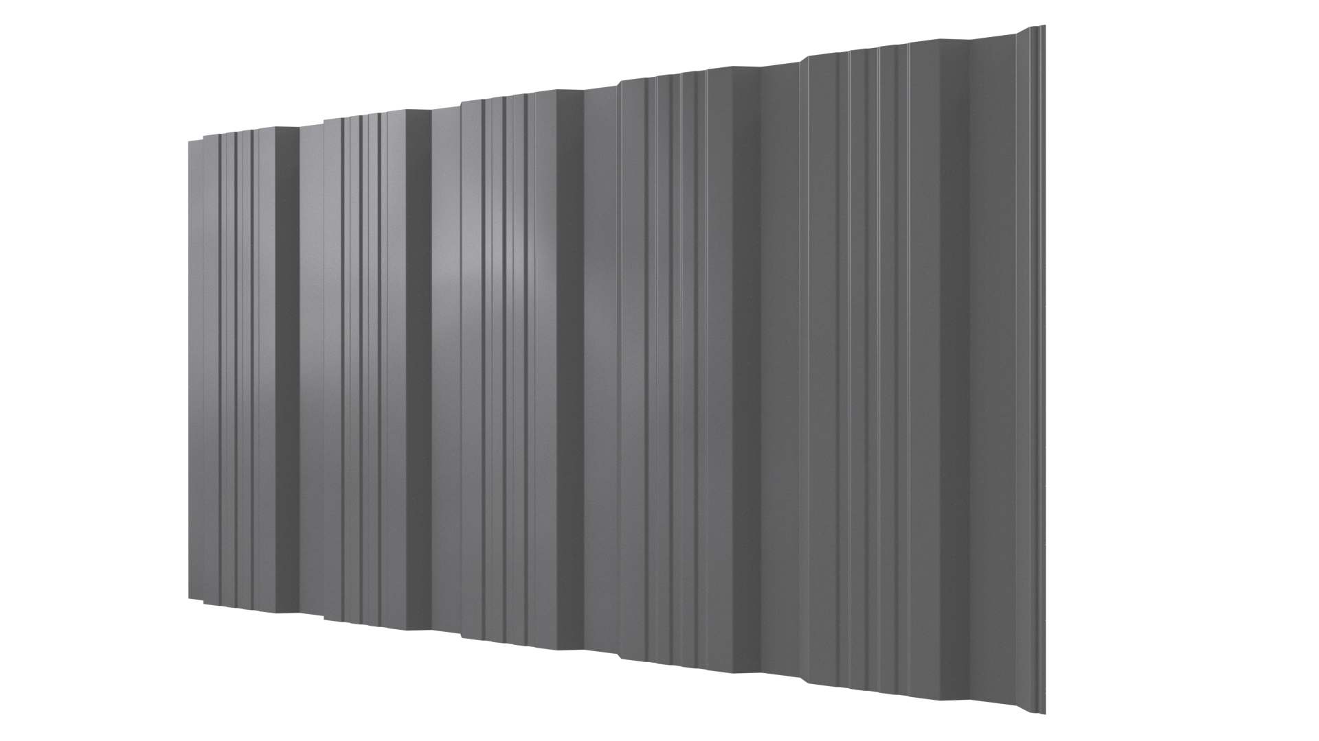 Профнастил К20 1195/1130x0,4 мм, 7037 пыльно-серый глянцевый