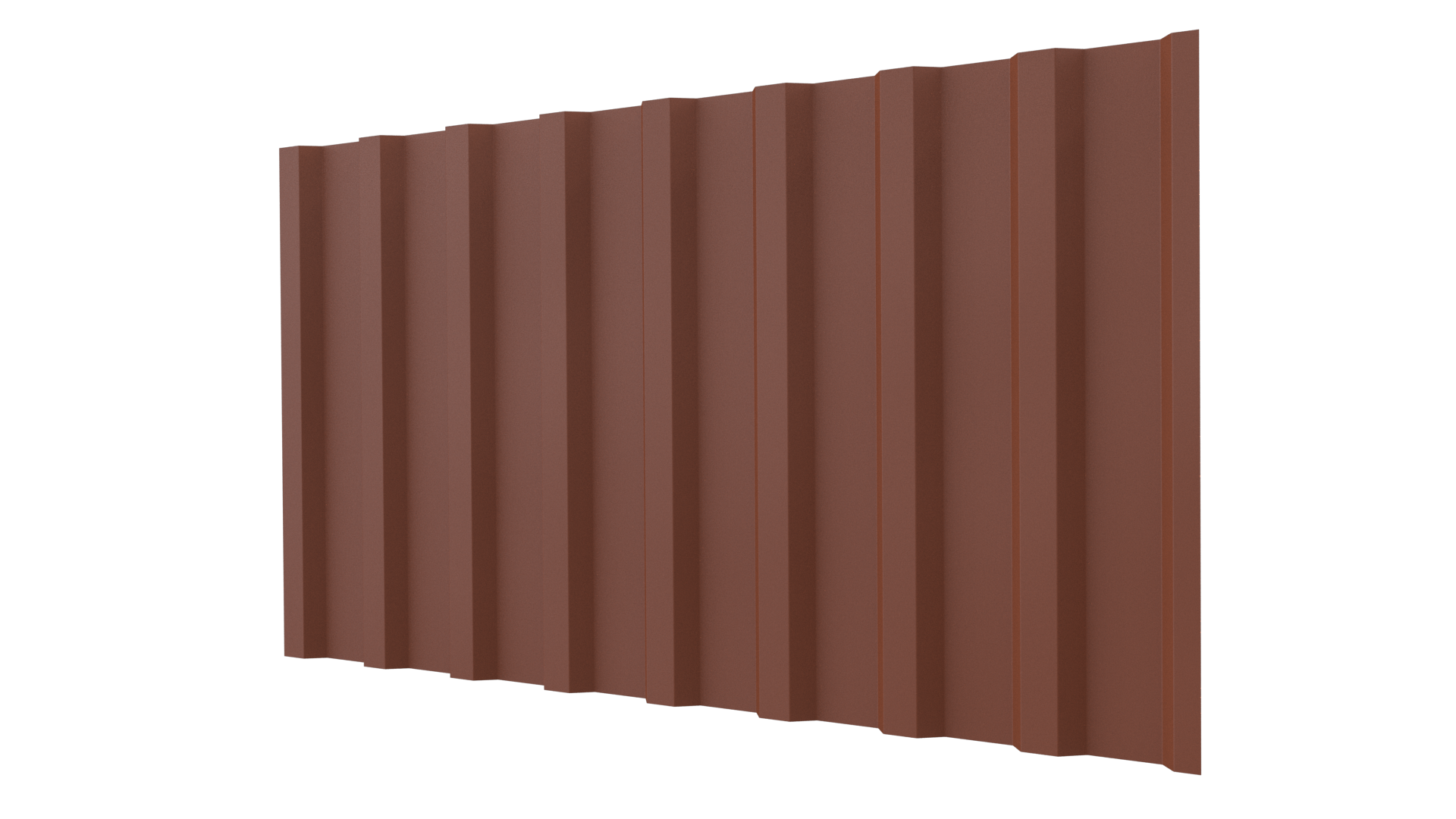 Профнастил С20B 1150/1100x0,5 мм, 8004 медно-коричневый матовый