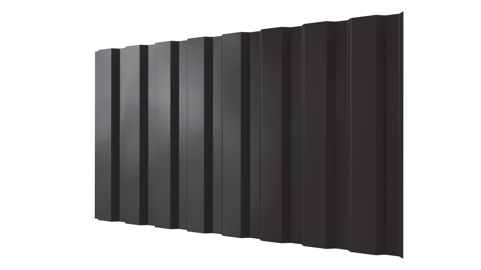 Профнастил С20A 1150/1100x0,7 мм, 8019 серо-коричневый глянцевый