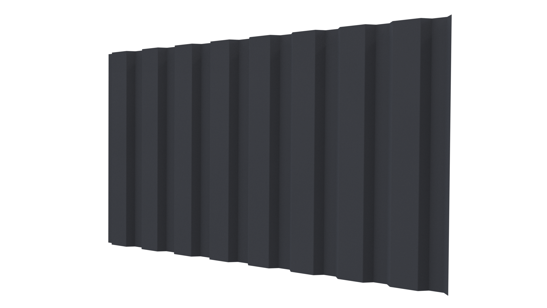 Профнастил С20A 1150/1100x0,5 мм, 7024 графитовый серый стальной бархат
