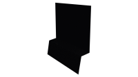 Планка стартовая фальц 135x30x55 мм, 9005 черный янтарь глянцевый