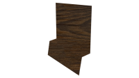 Планка стартовая фальц 135x30x55 мм, Дуб Локарно 3D