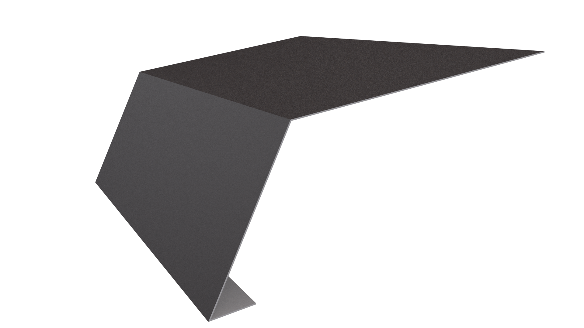 Планка карнизная 100x65x2000 мм, 8019 серо-коричневый матовый