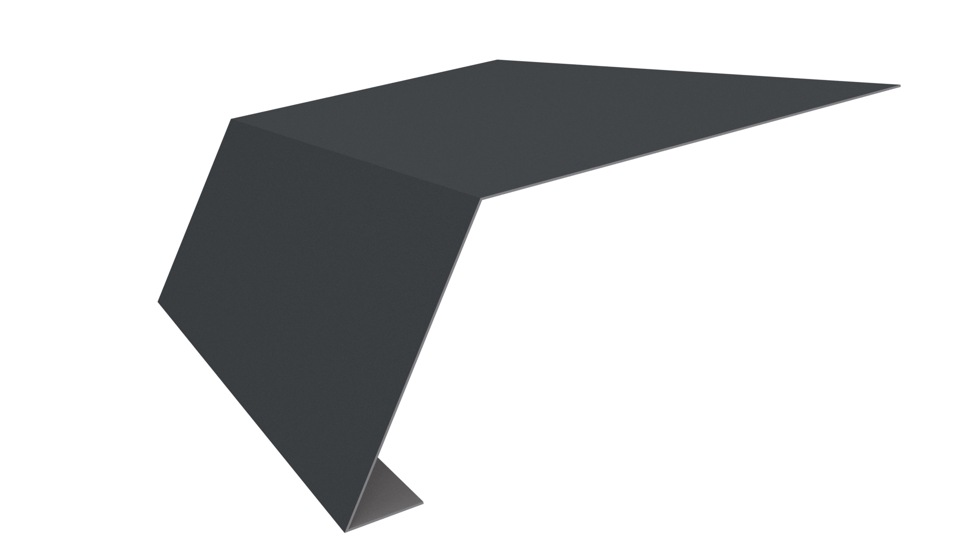 Планка карнизная 100x65x2000 мм, 7011 железно-серый глянцевый
