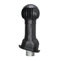 Готовый комплект изолированный для Monterrey кровли, серия Twister, 125x160 мм, 9005 черный янтярь