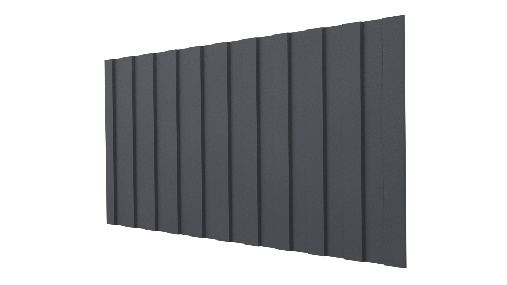 Профнастил С8 1200/1150x0,5 мм, 7024 графитовый серый матовый