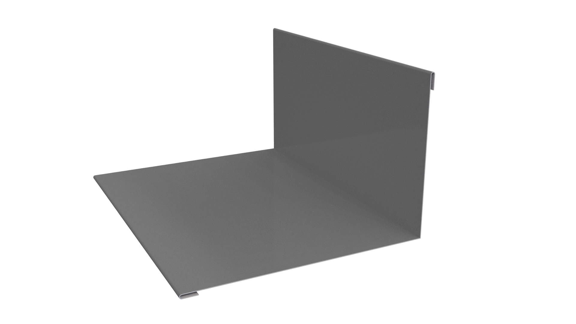 Планка примыкания верхняя 100x150x2000 мм, 7037 пыльно-серый глянцевый