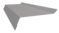 Планка примыкания в штробу 20x60x10 мм, 7047 телегрей 4 глянцевый