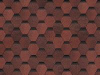 Гибкая черепица Döcke PIE Eurasia Шестигранник, Красный