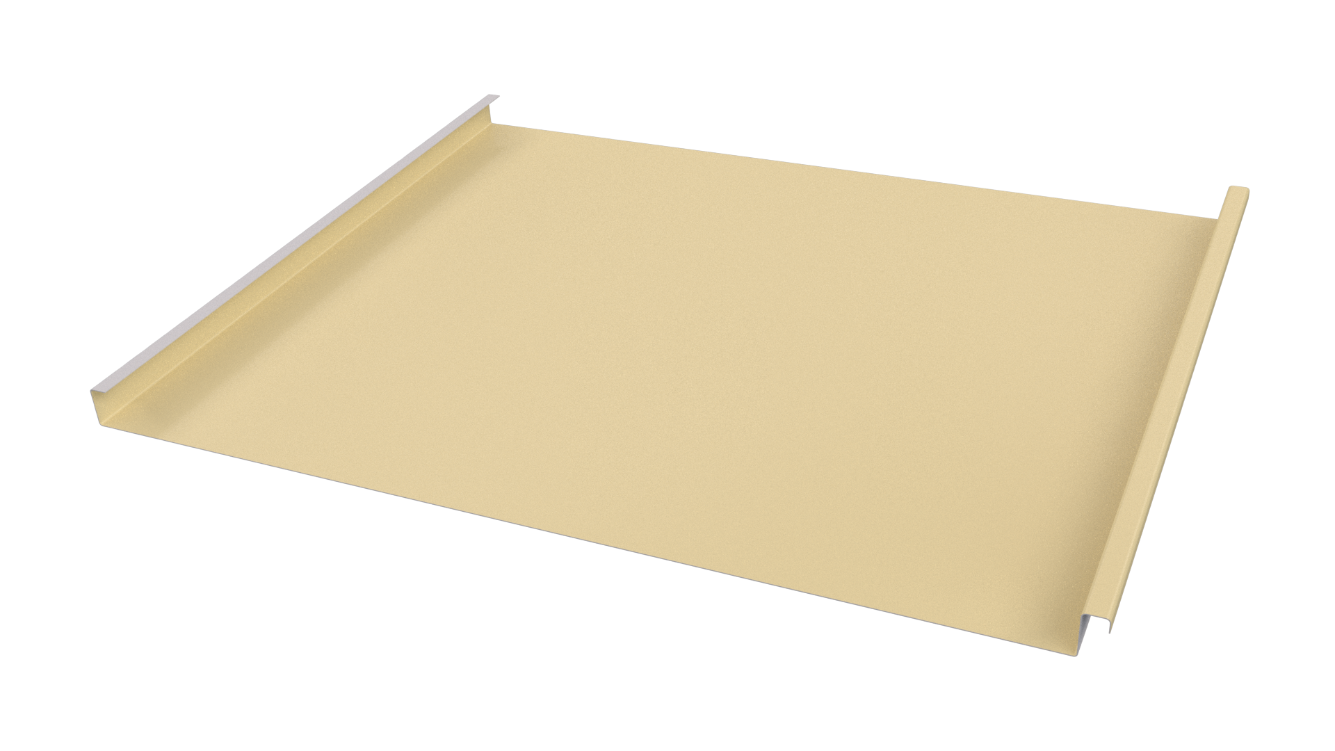 Фальцевая кровля 562/550x0,65 мм, 1014 слоновая кость глянцевый