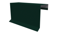 Планка торцевая фальц 65x97 мм, 6005 зеленый мох глянцевый