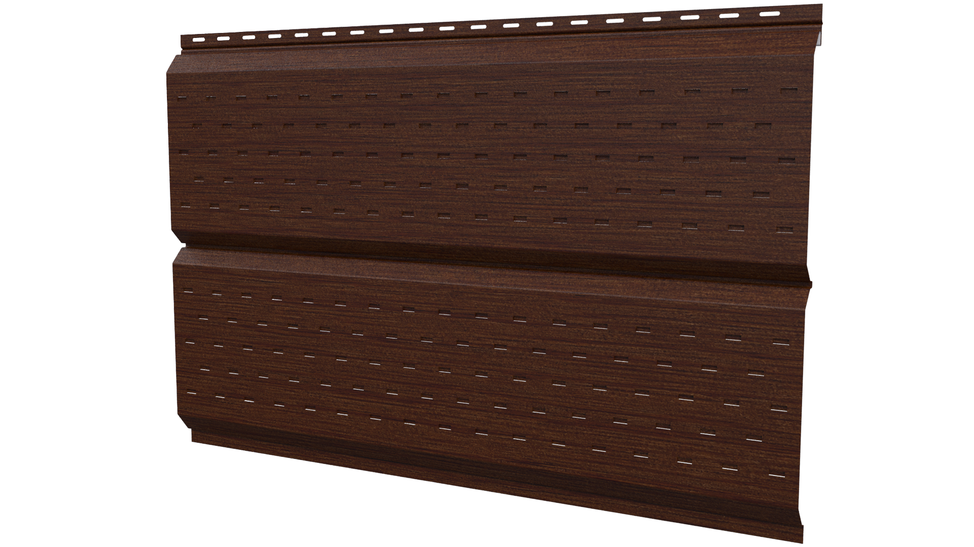 Софит Л-брус перфорированный 264/241x0,45 мм, Золотистый дуб 3D