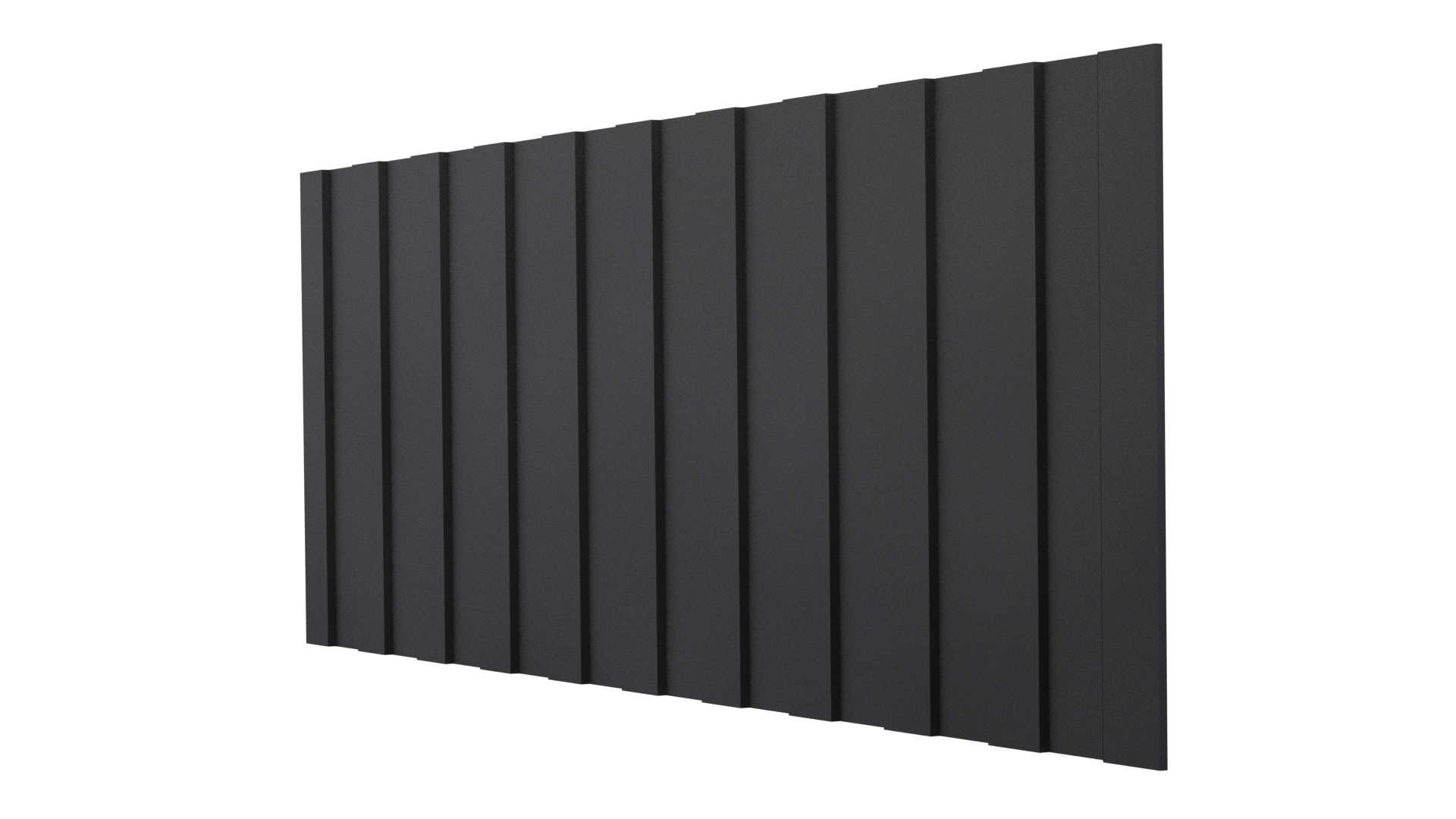 Профнастил С8 1200/1150x0,5 мм, 9005 черный янтарь матовый