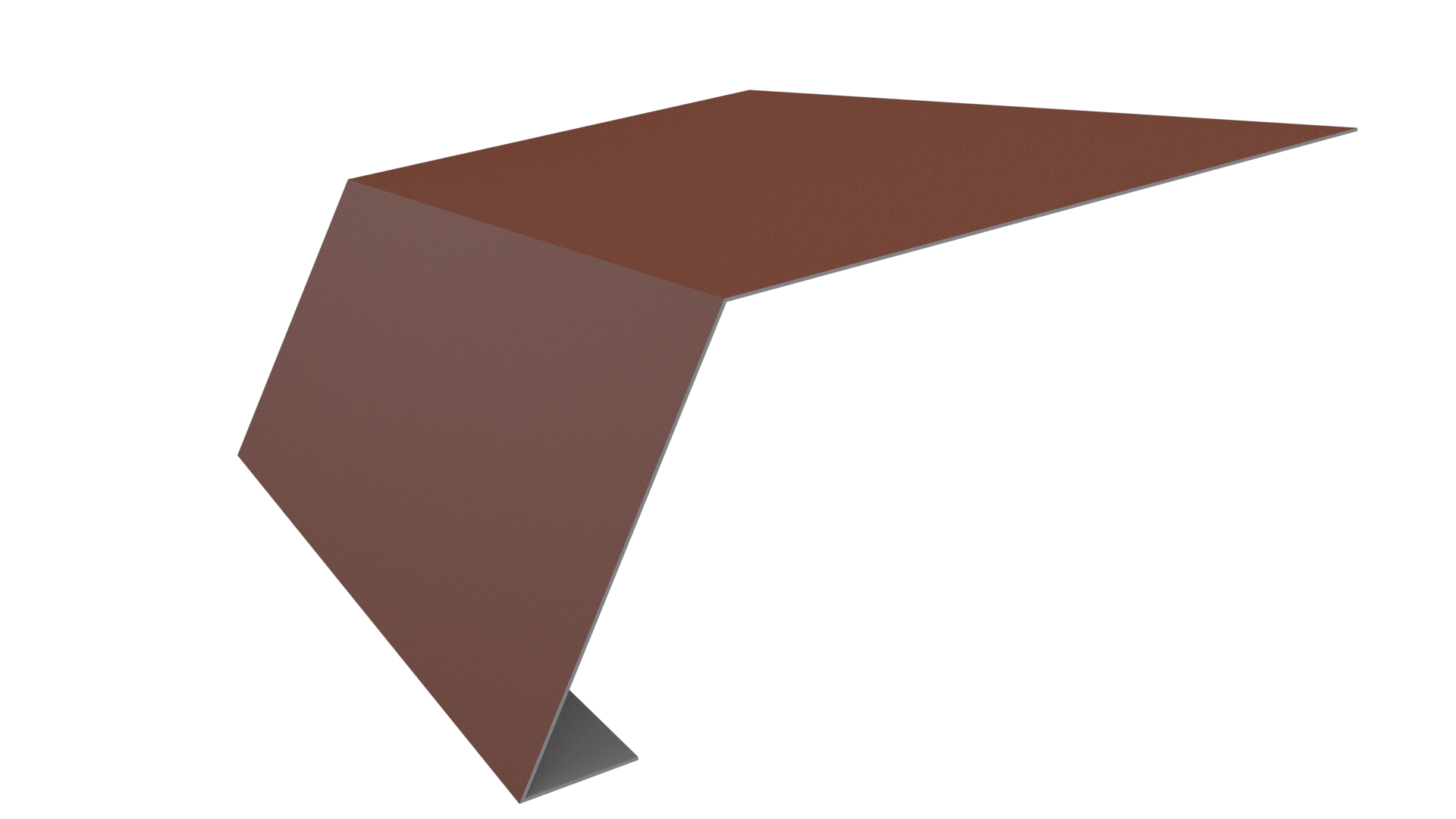 Планка карнизная 100x65x2000 мм, 8004 медно-коричневый матовый