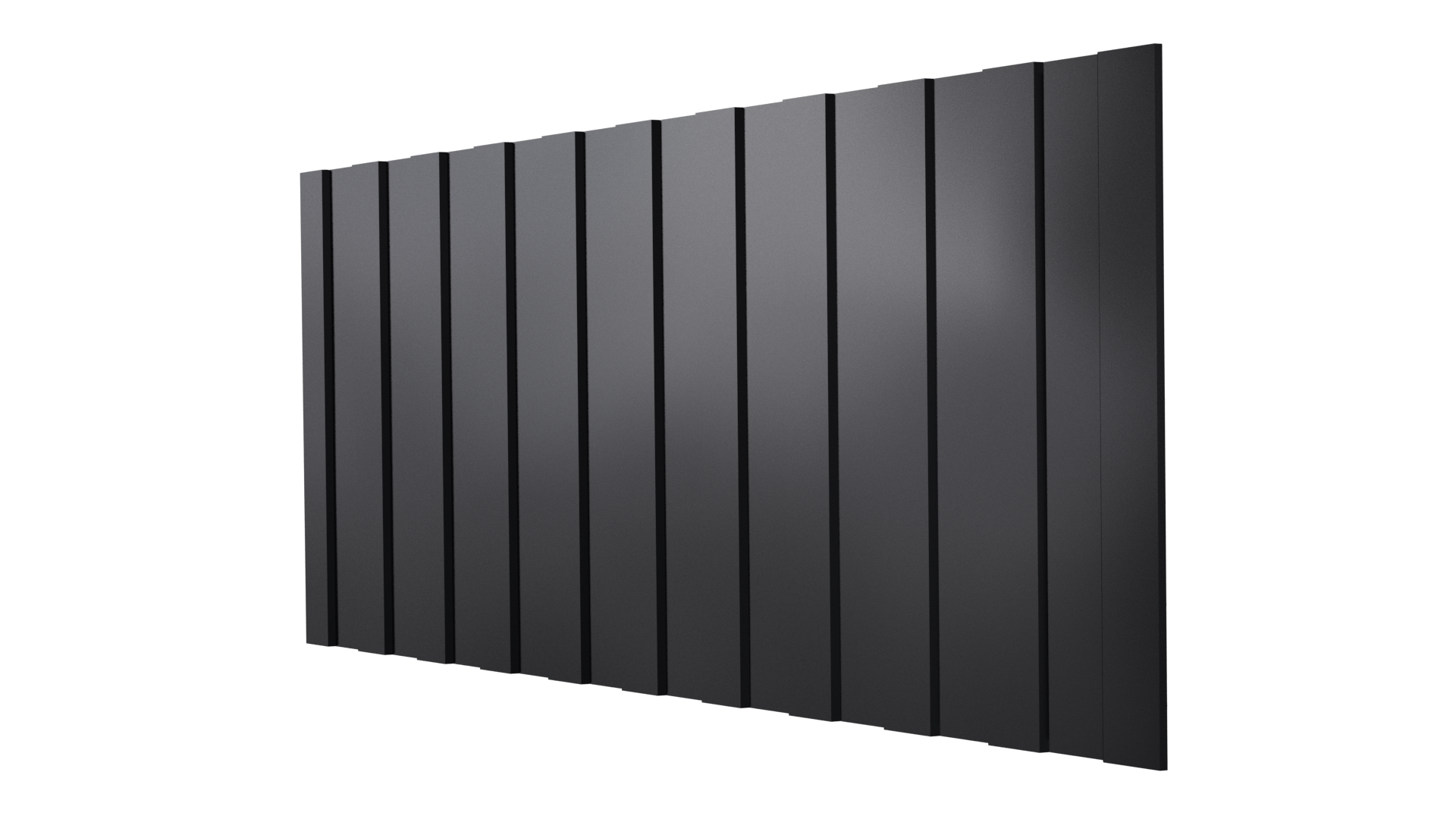 Профнастил С8 1200/1150x0,3 мм, 9005 черный янтарь глянцевый