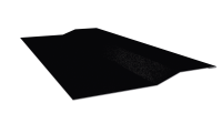 Планка крепёжная фальц 50x17x29 мм, 9005 черный янтарь глянцевый
