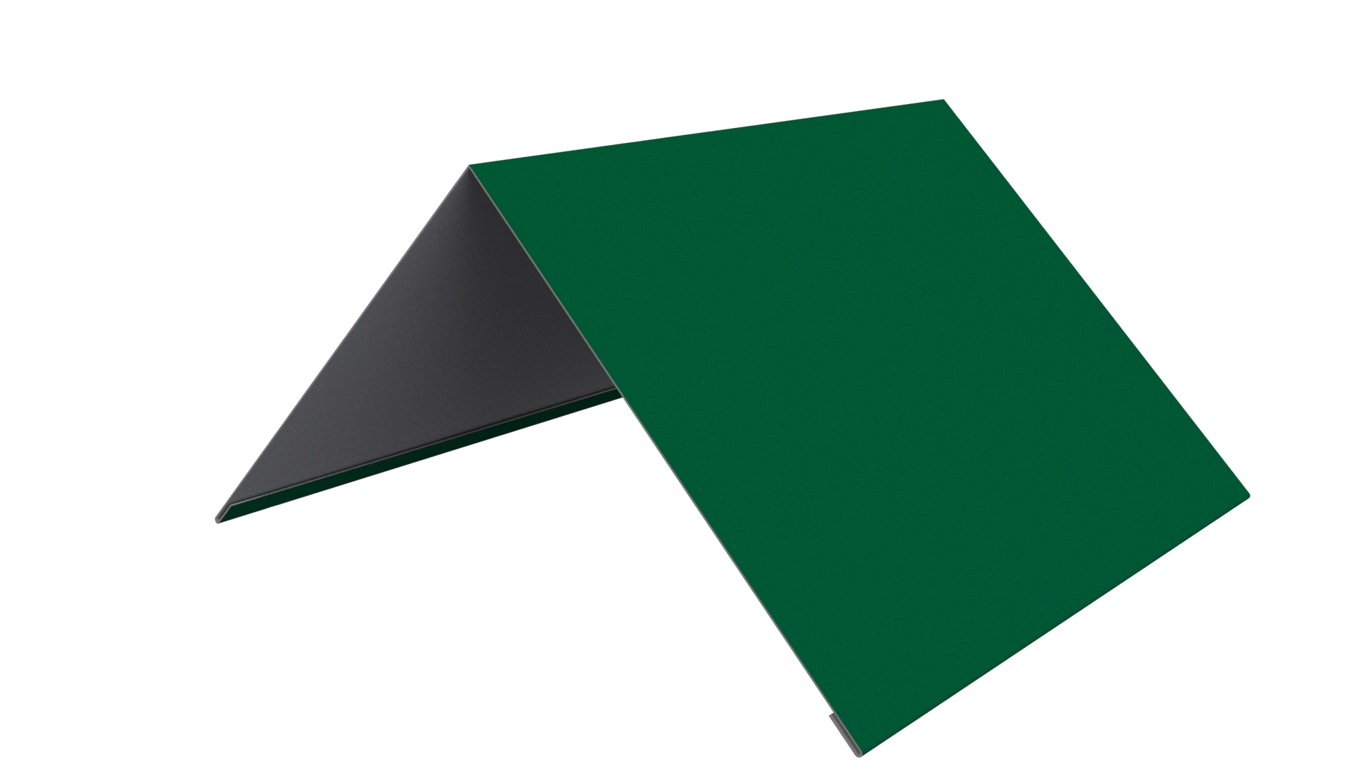 Конёк простой 150x150x2000 мм, 6029 мятно-зеленый глянцевый
