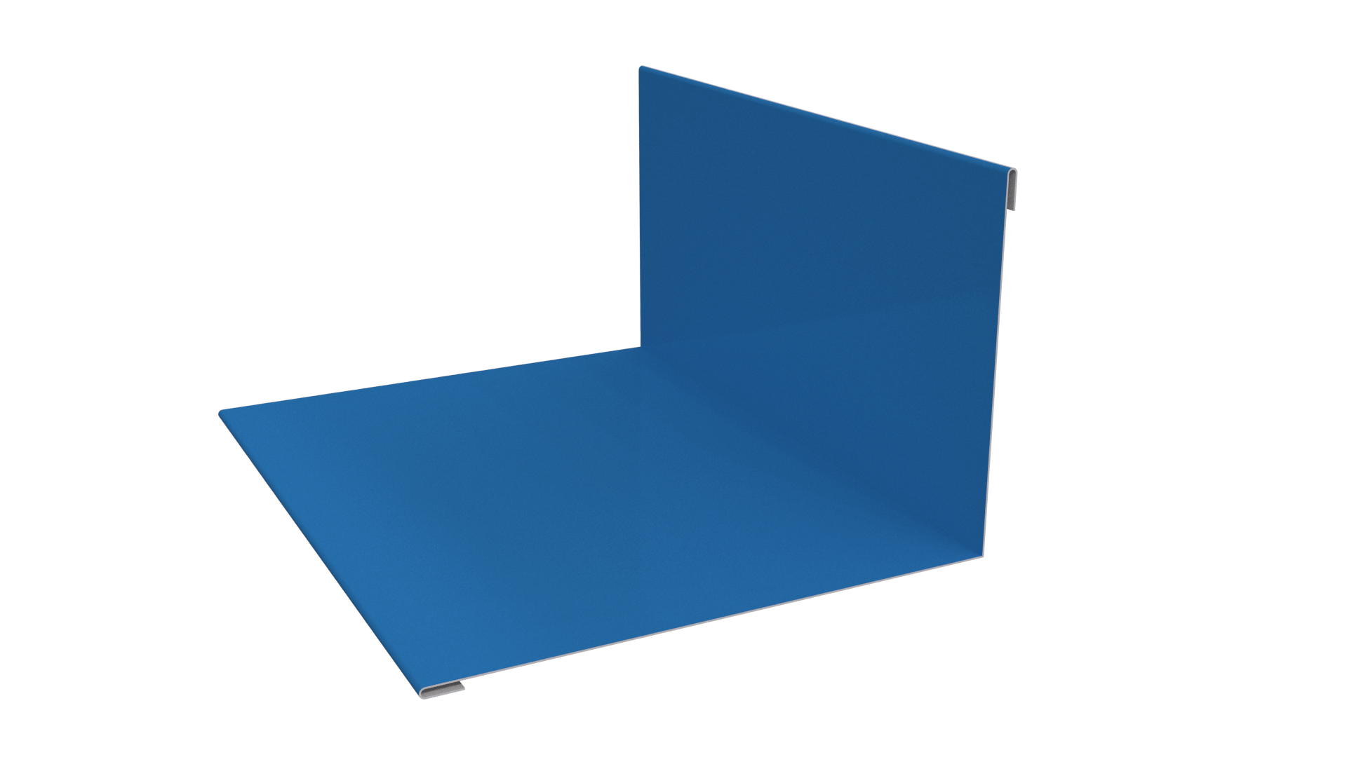Планка примыкания верхняя 100x150x2000 мм, 5015 небесно-синий глянцевый