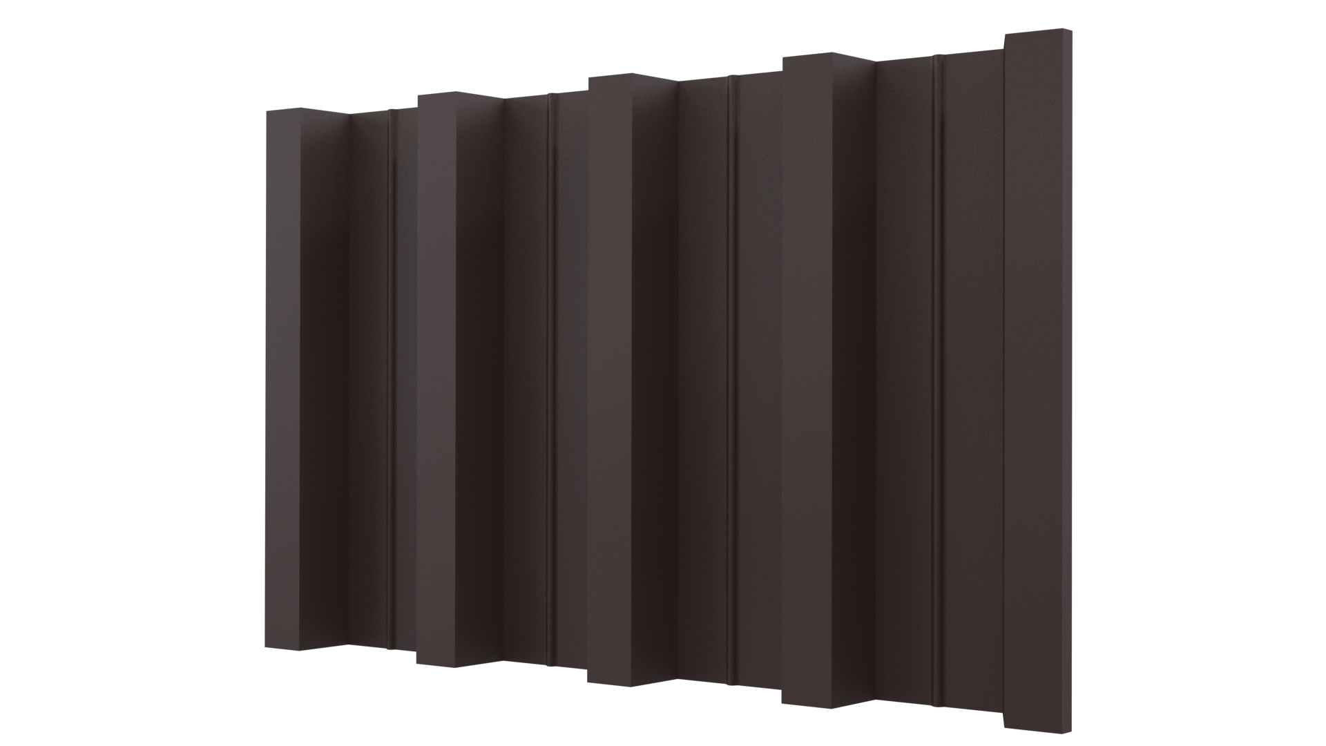Профнастил Н60 902/845x0,5 мм, 8017 шоколадно-коричневый матовый