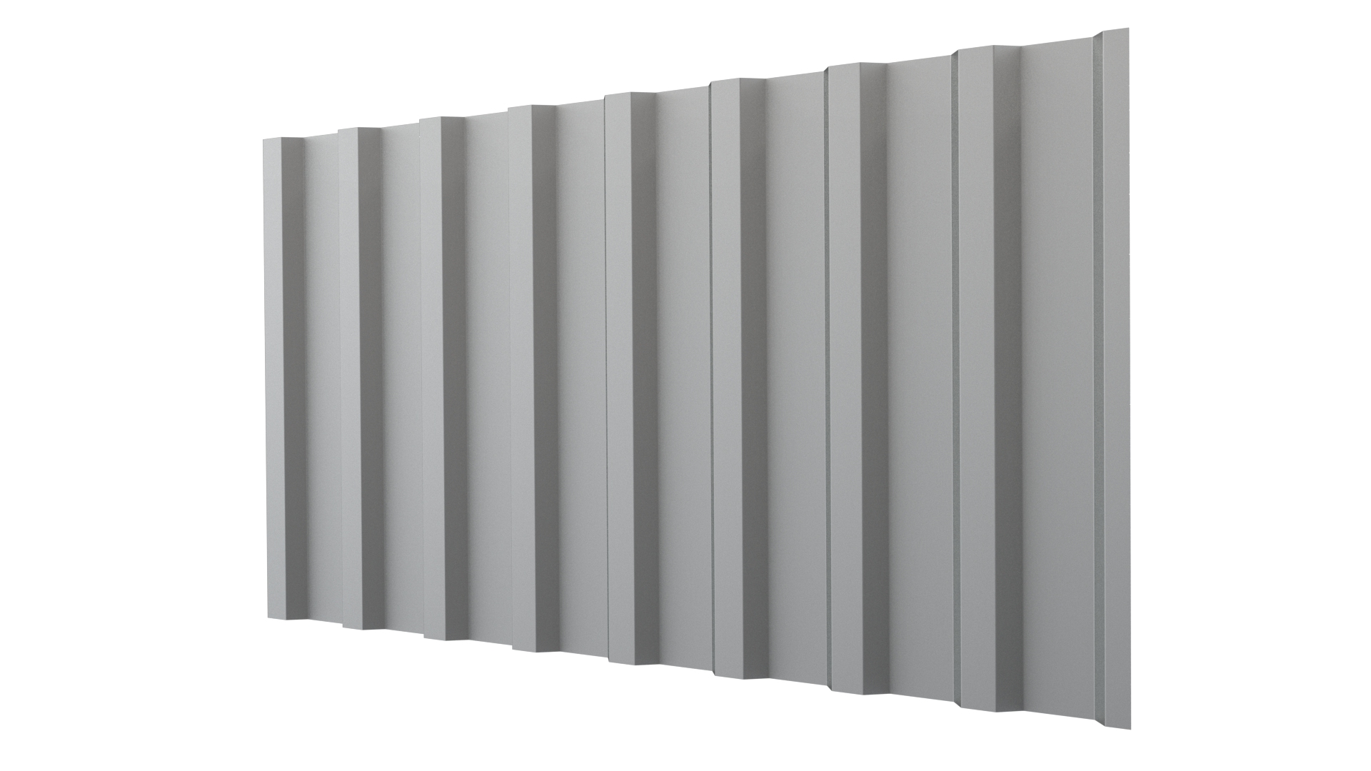 Профнастил С20B 1150/1100x0,6 мм, цинк
