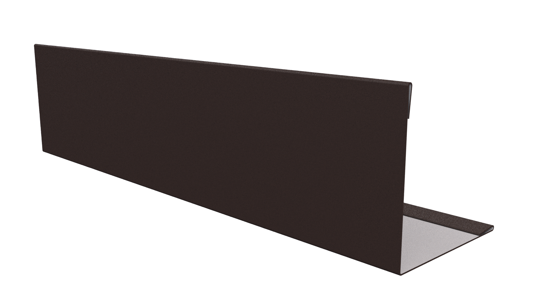 Планка завершающая 10x50x50x10 мм, 8017 шоколадно-коричневый матовый