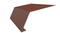 Планка карнизная 100x65x2000 мм, 8004 медно-коричневый матовый