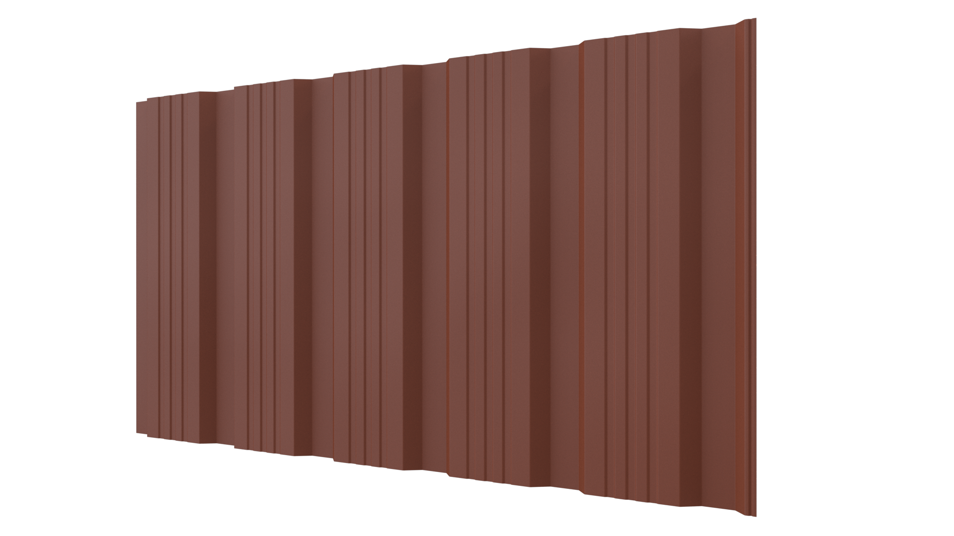 Профнастил К20 1195/1130x0,5 мм, 8004 медно-коричневый матовый