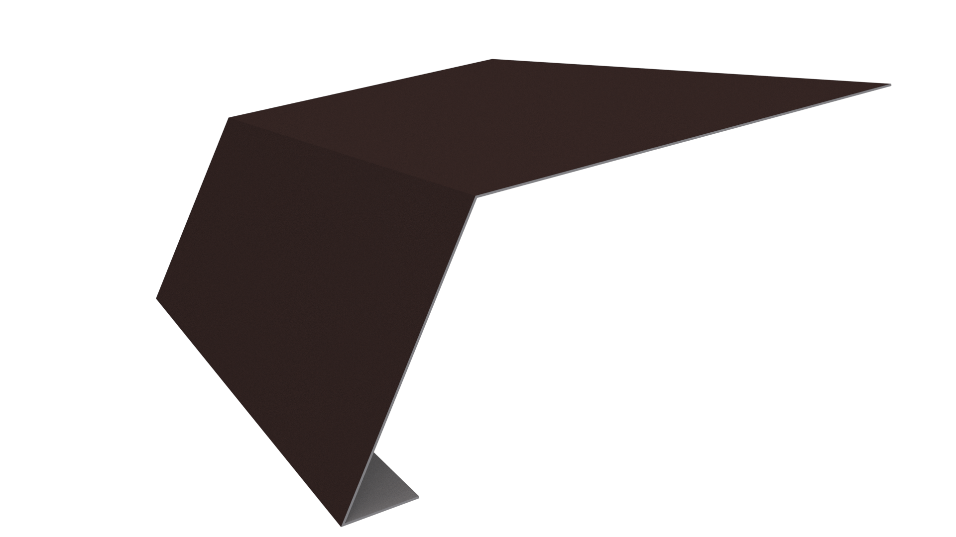 Планка карнизная 100x65x2000 мм, 8017 шоколадно-коричневый PUR Pruf