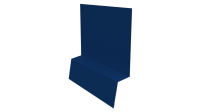 Планка стартовая фальц 135x30x55 мм, 5005 сигнальный синий глянцевый