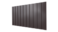 Профнастил С8 1200/1150x0,5 мм, 8017 шоколадно-коричневый PUR Pruf