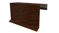 Планка торцевая фальц 65x97 мм, Дуб Кельтик 3D