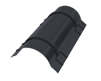 Конёк круглый R110x2000 мм, 7024 графитовый серый матовый