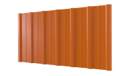 Профнастил НС16 1150/1100x0,45 мм, 2011 насыщенный оранжевый глянцевый