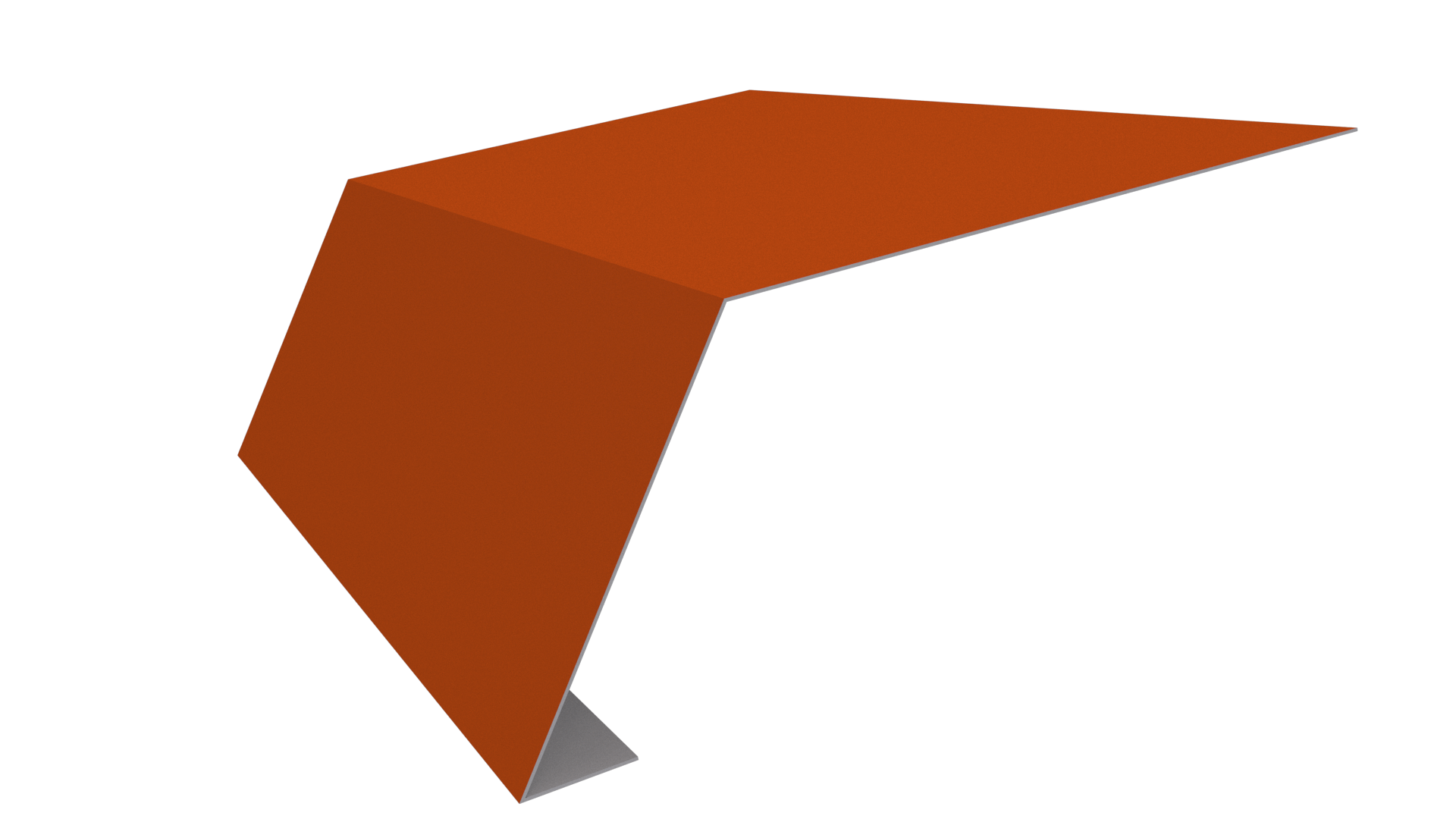 Планка карнизная 100x65x2000 мм, 2004 оранжевый глянцевый