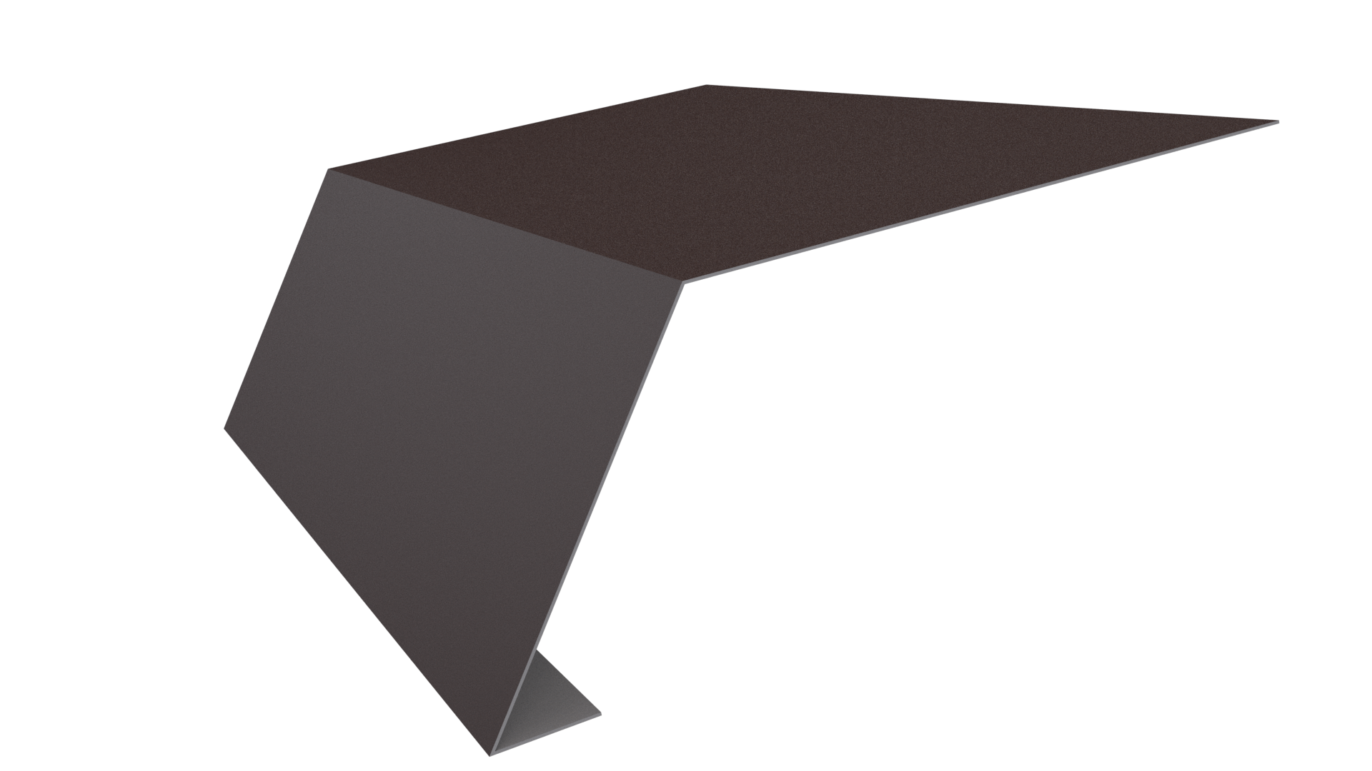 Планка карнизная 100x65x2000 мм, 8017 шоколадно-коричневый матовый